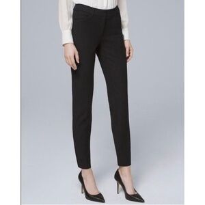 WHBM Black Slim Ankle Comfort Stretch Pants, Size 2